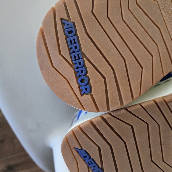 Ader Error Men's Log Lad Blue / White Slip On Sneakers - Picture 8 of 9